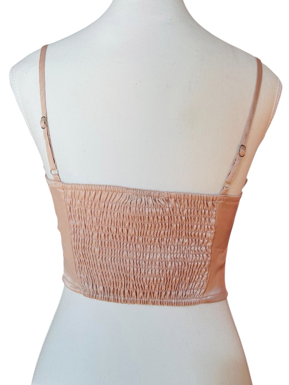 Kirious Satin Blush Pink Corset Cami Top size XS - Picture 3 of 4